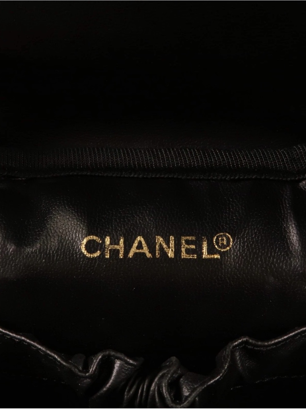 CHANEL Vintage Vanity Case Hand Bag Lambskin Leather Black - Picture 9 of 16